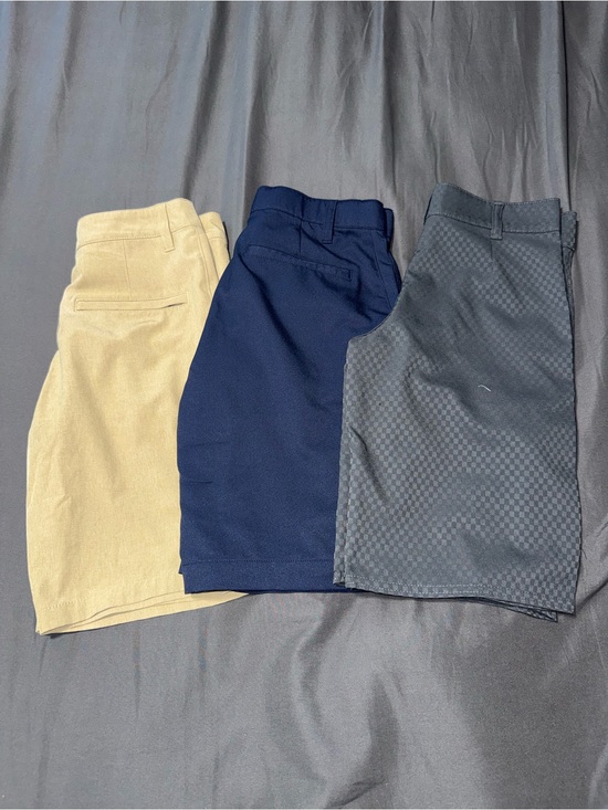 Amongst Others Other - Kids 3-Pack Shorts Set — Beige, Navy & Charcoal